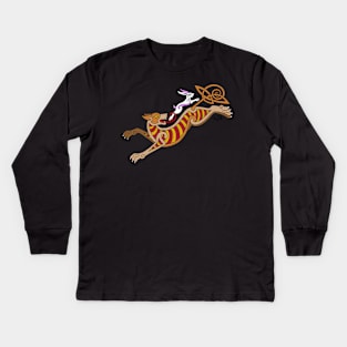 Celtic Hound and Hare Kids Long Sleeve T-Shirt